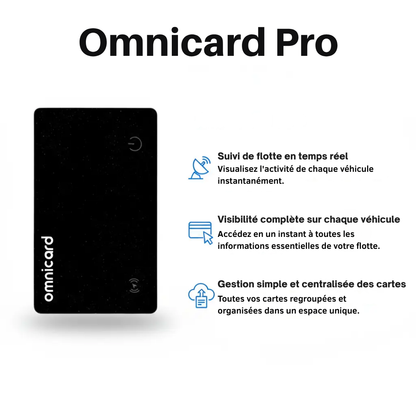 OMNICARD PRO - Carte de localisation GPS pour flottes professionnelles