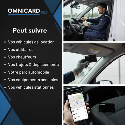 OMNICARD PRO - Carte de localisation GPS pour flottes professionnelles